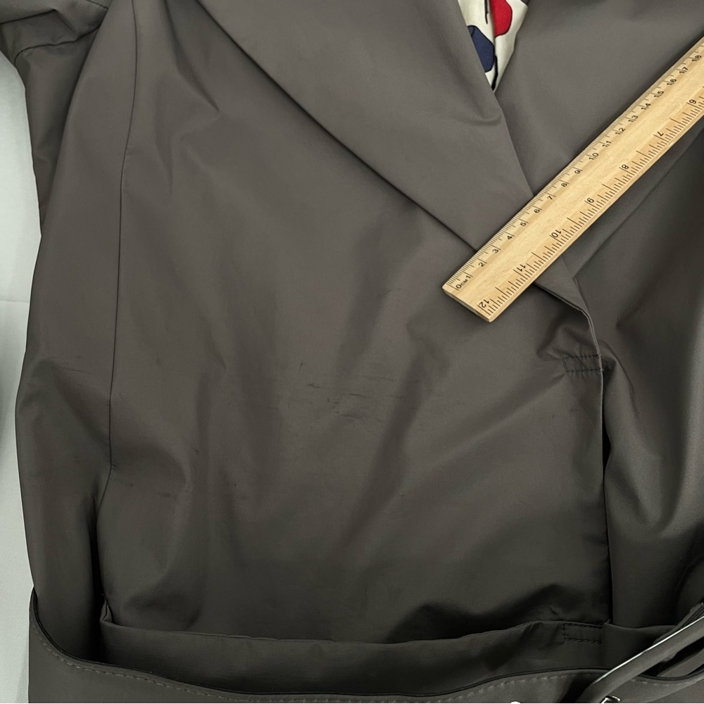 Aritzia Wilfred Trench Coat Women’s L Lined Button Up Belted Front Pockets - Picture 12 of 14